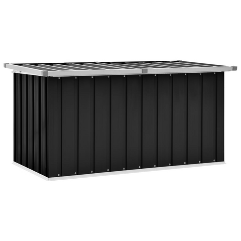 vidaXL Patio Storage Box Anthracite 50.8"x26.4"x25.6" - Spacious Outdoor Storage Solution