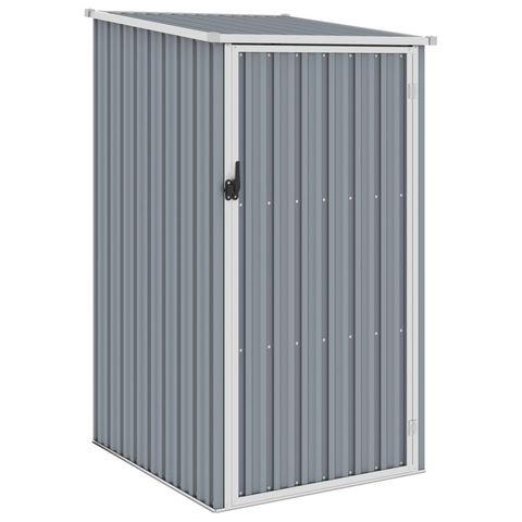 vidaXL Garden Shed Gray 34.3''x38.6''x62.6'' Galvanized Steel - Spacious Outdoor Storage Solution