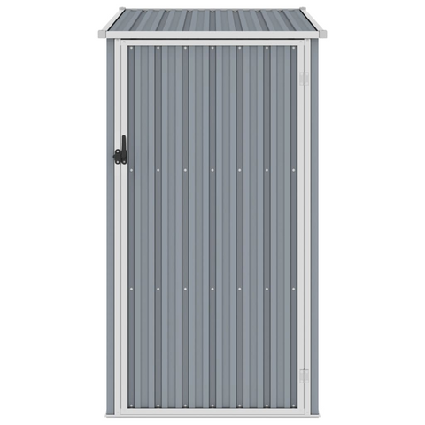 vidaXL Garden Shed Gray 34.3''x38.6''x62.6'' Galvanized Steel - Spacious Outdoor Storage Solution