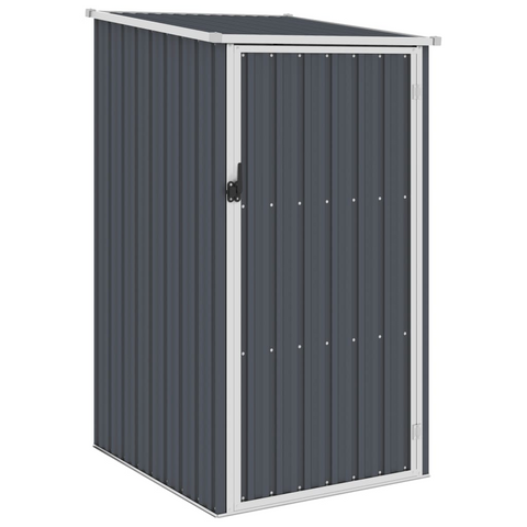 vidaXL Garden Shed Anthracite 34.3"x38.6"x62.6" Galvanized Steel - Sturdy & Weatherproof