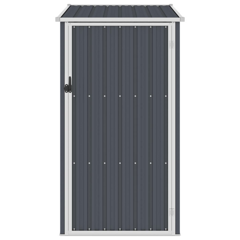 vidaXL Garden Shed Anthracite 34.3"x38.6"x62.6" Galvanized Steel - Sturdy & Weatherproof