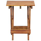 vidaXL Plant Stand 11.8"x11.8"x15" Solid Acacia Wood - Indoor and Outdoor Flower Display