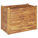 vidaXL Garden Raised Bed 43.3"x23.6"x33.1" Solid Acacia Wood - DIY Planters for Outdoor Gardens