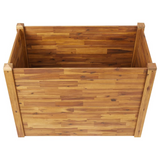 vidaXL Garden Raised Bed 43.3"x23.6"x33.1" Solid Acacia Wood - DIY Planters for Outdoor Gardens