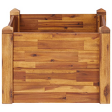 vidaXL Garden Raised Bed - Solid Acacia Wood - 23.6"x23.6"x17.3"