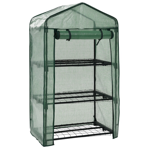 vidaXL 3-Tier Mini Greenhouse 27.2"x19.3"x49.2" - Extend Your Growing Season