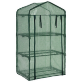 vidaXL 3-Tier Mini Greenhouse 27.2"x19.3"x49.2" - Extend Your Growing Season