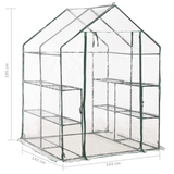 vidaXL Greenhouse with 8 Shelves 4.7'x4.7'x6.4' - Extend Your Growing Season