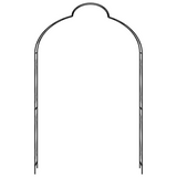 vidaXL Garden Arch Black 59.1"x13.4"x94.5" Iron - Enhance Your Garden with Elegance