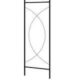 vidaXL Garden Arch Black 59.1"x13.4"x94.5" Iron - Enhance Your Garden with Elegance