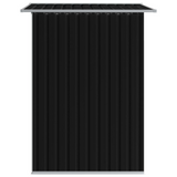 vidaXL Garden Storage Shed Anthracite Steel 80.3"x52"x73.2" - Durable and Spacious Outdoor Storage Solution