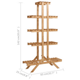 vidaXL Plant Stand 32.7"x9.8"x55.9" Firwood - Organize and Display Your Plants