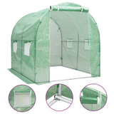 vidaXL Greenhouse 43.1 ft² 6.6'x6.6'x6.6' - Protect Your Plants with a Spacious and Sturdy Greenhouse