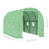 vidaXL Greenhouse 73.8 ft² 11.3'x6.6'x6.6' - Protect Your Plants with this Spacious Greenhouse