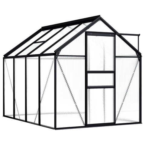 vidaXL Greenhouse Anthracite Aluminum 51.1 ft² - Protect Your Plants with Style