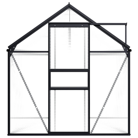 vidaXL Greenhouse Anthracite Aluminum 51.1 ft² - Protect Your Plants with Style