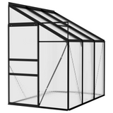 vidaXL Greenhouse Anthracite Aluminum 134.2 ft³ - Spacious and Sturdy