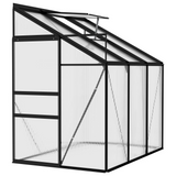 vidaXL Greenhouse Anthracite Aluminum 134.2 ft³ - Spacious and Sturdy