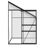 vidaXL Greenhouse Anthracite Aluminum 134.2 ft³ - Spacious and Sturdy