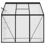 vidaXL Greenhouse Anthracite Aluminum 134.2 ft³ - Spacious and Sturdy