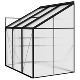 vidaXL Greenhouse Anthracite Aluminum 134.2 ft³ - Spacious and Sturdy