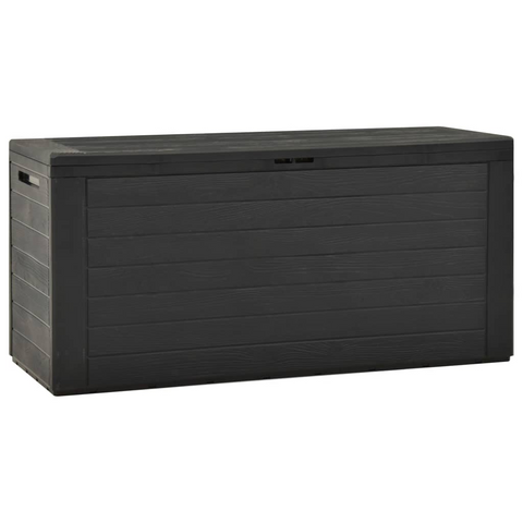 vidaXL Patio Storage Box Anthracite 45.7"x17.3"x21.7" - Spacious Outdoor Storage Solution