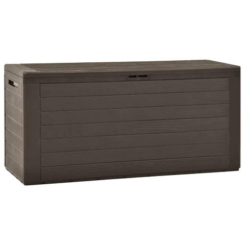 vidaXL Patio Storage Box Brown 45.7"x17.3"x21.7" - Spacious and Durable Outdoor Storage Solution