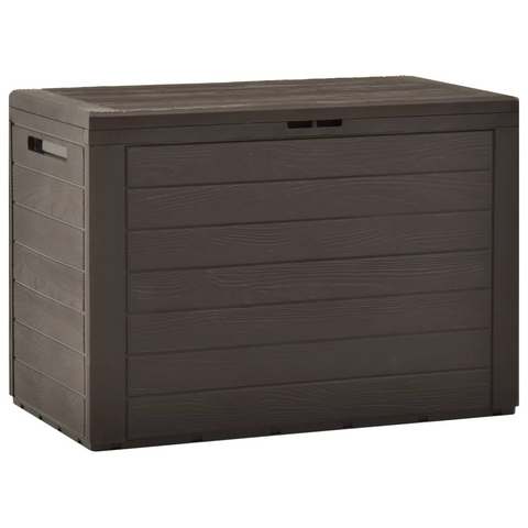 vidaXL Patio Storage Box Brown 30.7"x17.3"x21.7" - Outdoor Garden Storage Chest