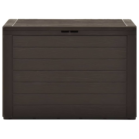 vidaXL Patio Storage Box Brown 30.7"x17.3"x21.7" - Outdoor Garden Storage Chest