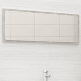 vidaXL Bathroom Mirror Concrete Gray - Contemporary Style & High Durability