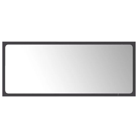 vidaXL Bathroom Mirror Gray | Contemporary Style | Durable and Easy to Clean