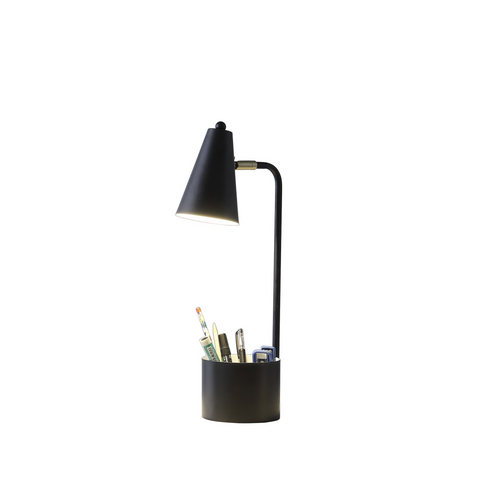 20” Compact Black Student Metal Desk Lamp - WhatYouNeedSales