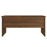 vidaXL Coffee Table Brown Oak 40.2"x19.9"x18.3" Engineered Wood - Premium Quality, Ample Storage Space, Liftable Design