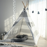 Canvas Play Tent - Teepee Playhouse | High-Quality Materials | Easy Setup