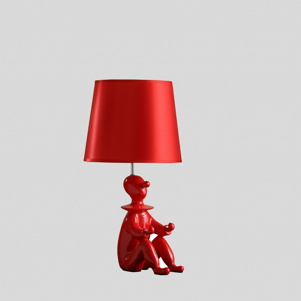 21” Red Sculptural Clown Phone Holder Desk Lamp - WhatYouNeedSales