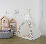 Small Teepee Tent - Kids Teepee Huts | Quality Cotton Fabric & Solid Timber Construction