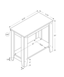 22’ White End Table With Shelf - Stylish and Functional