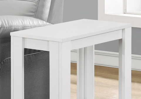 22’ White End Table With Shelf - Stylish and Functional