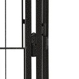 vidaXL 16-Panel Dog Playpen Black 39.4"x19.7" Powder-coated Steel