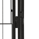 vidaXL 20-Panel Dog Playpen Black | Powder-coated Steel