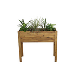 High Planter, Natural - Durable Wooden Planter for Your Garden