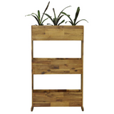 3 Tier Planter, Natural - Perfect for Indoor and Outdoor Gardening