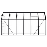 vidaXL Greenhouse with Base Frame Anthracite Aluminum - Protect Your Plants from the Cold