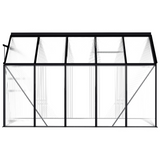 vidaXL Greenhouse Anthracite Aluminum 63.4 ft²