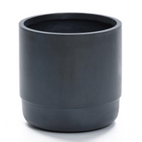 Modern Gray MgO 14.17" Round Planter - Weather-Resistant Outdoor Decor