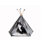 Armarkat Cat Bed C56HBS/SH | Teepee Style with Striped Pattern