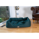 Armarkat Model D01FML-X Extra Large Laurel Green Bolstered Pet Bed - Waterproof, Machine Washable, Maximum Comfort