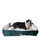 Armarkat Model D04HML/MB-L Large Laurel Green & Ivory Pet Bed and Mat - Comfortable and Stylish