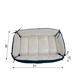 Armarkat Model D04HML/MB-X Extra Large Green & Ivory Pet Bed and Mat