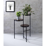 Namid Black Plant Stand | Multi-Tiered Plant Stand with 3 Open Storage Compartments